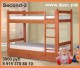 Двухъярусная кровать Second 2 для взрослых и подростков сосны	